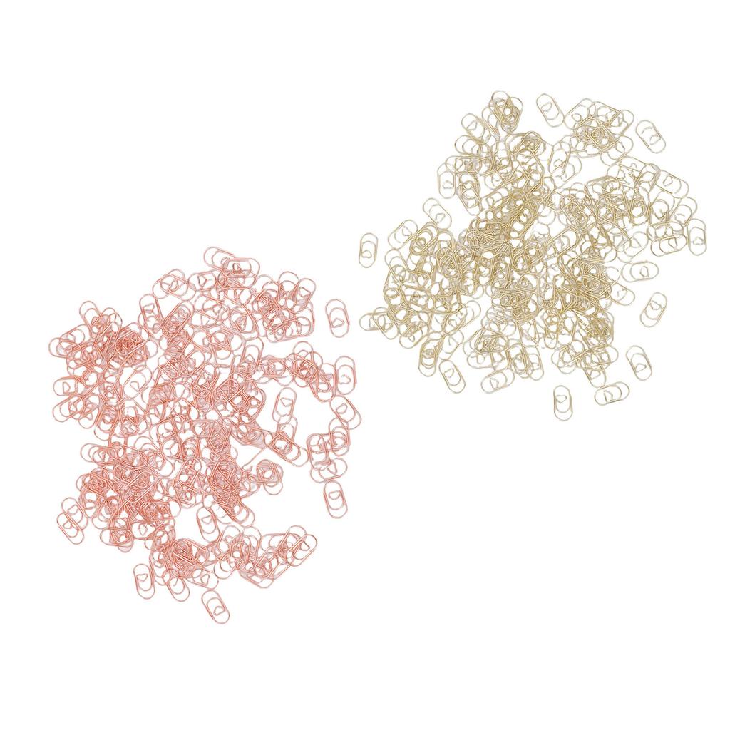 200 Pcs Heart Shaped Paper Clips Cute Decorative Love Paperclips with Transparent Storage Box for Ho