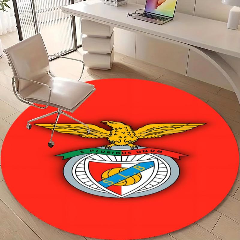 Personalized B-Benfica Round Chair Office Rug - Perfect for Mat, Office Chair & More - Ideal Gift for Birthdays and Holidays