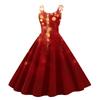 Women's Fashion Casual Christmas Print Sexy Off-the-shoulder Punk Retro Dress