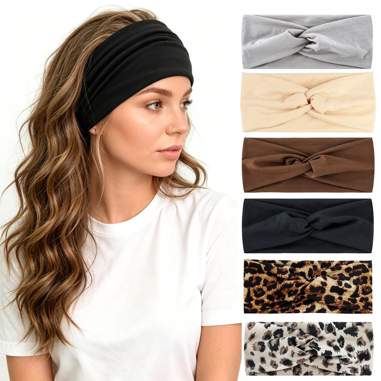 Hair Bands for Women, 6 Pcs