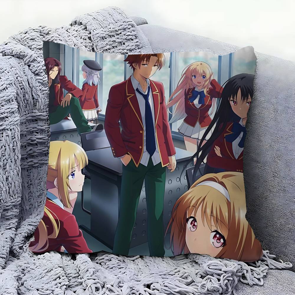 Anime Classroom Of The Elite Pillow Gift Home Office Decoration Pillow Bedroom Sofa Car Cushion CoverPillow Case