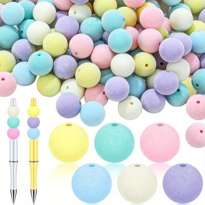 5/10/20pcs Multi-color Acrylic Decorative Beads, Spacer Beads, Craft Beads Can Be Used for DIY Bracelets, Necklaces, Friendship Chains