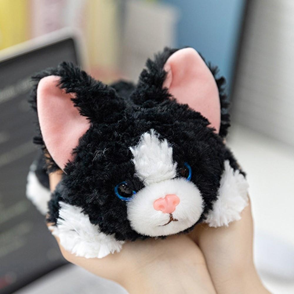 Animal Curly Cat Plush Toy Keychain Wrist Pad German Curly Cat Plush Doll  Birthday Parties