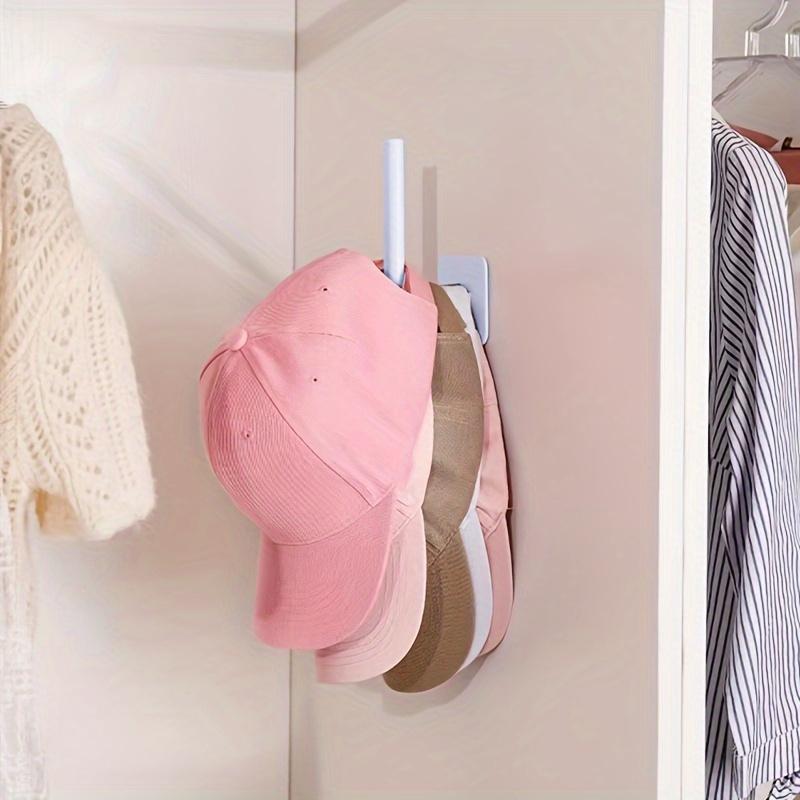 Plastic Wall Hanging Hat Holder, Adhesive L Shaped Wall Hook, Wall Mounted Hanging Storage Hook, Hat Hanging Storage Rack, Household Storage