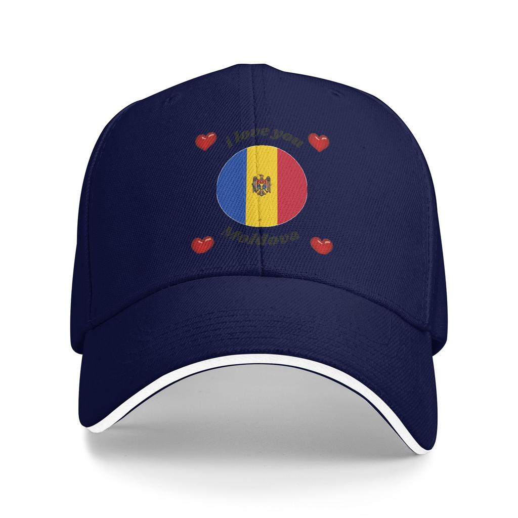 Flag Moldova  Baseball Cap  Casual Hip Hop Hats Summer Unisex-Teens Outdoor Gym Baseball Caps
