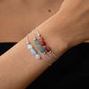 Handmade 12-Month Sign Natural Stone Crystal Birthstone Bracelet For Women And Men, Braided Adjustable Cord, Birthday Jewelry Gift.