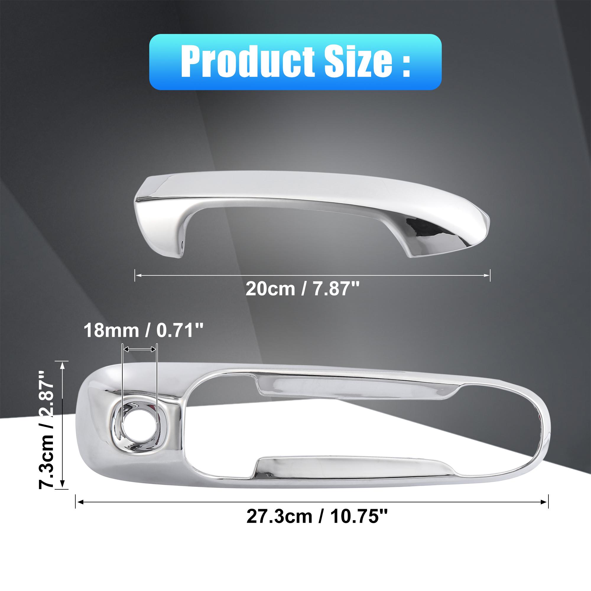 

X Autohaux 4pcs Chrome Plated ABS Car Side Door Handle Cover Trim for Dodge for Ram 1500 2500 02-08 Auto Accessories