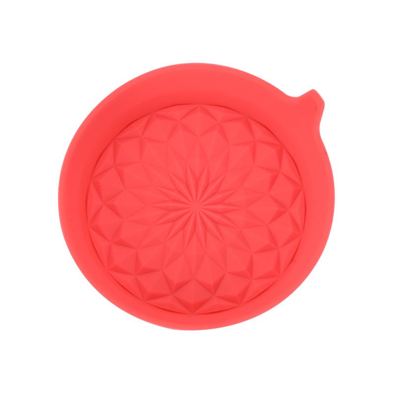 Silicone Rhombus Car Cup Holder Mat: Non-Slip and Heat-Resistant Coaster