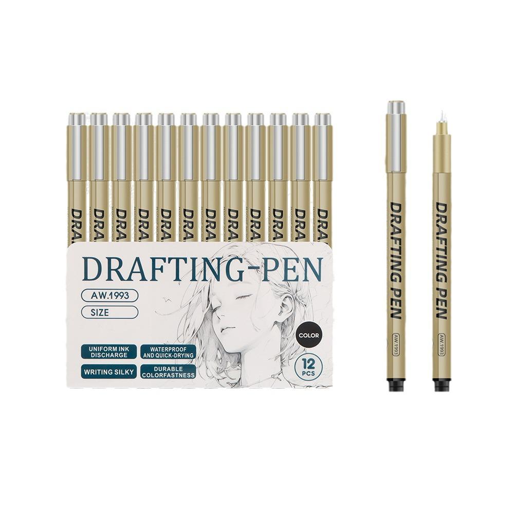 Syringe Pen Set: 12 Ultra-Fine Line Widths for Engineering, Drawing, Manga, Design & Outlining