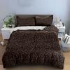 Leopard Print Pattern Set Bedding Duvet Cover Set Duvet Cover Pillowcases  (1*Duvet Cover 2*Pillowcases, Without Duvet Insert)
