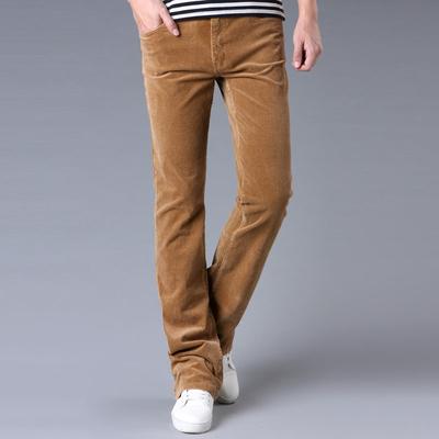 Pantalon Évasé Décontracté Grande Taille pour Homme, Pantalon en Velours Côtelé, Pantalon Évasé Slim pour Homme