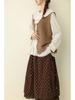 Autumn 2025 Vintage Round Neck Crochet Knit Vest
