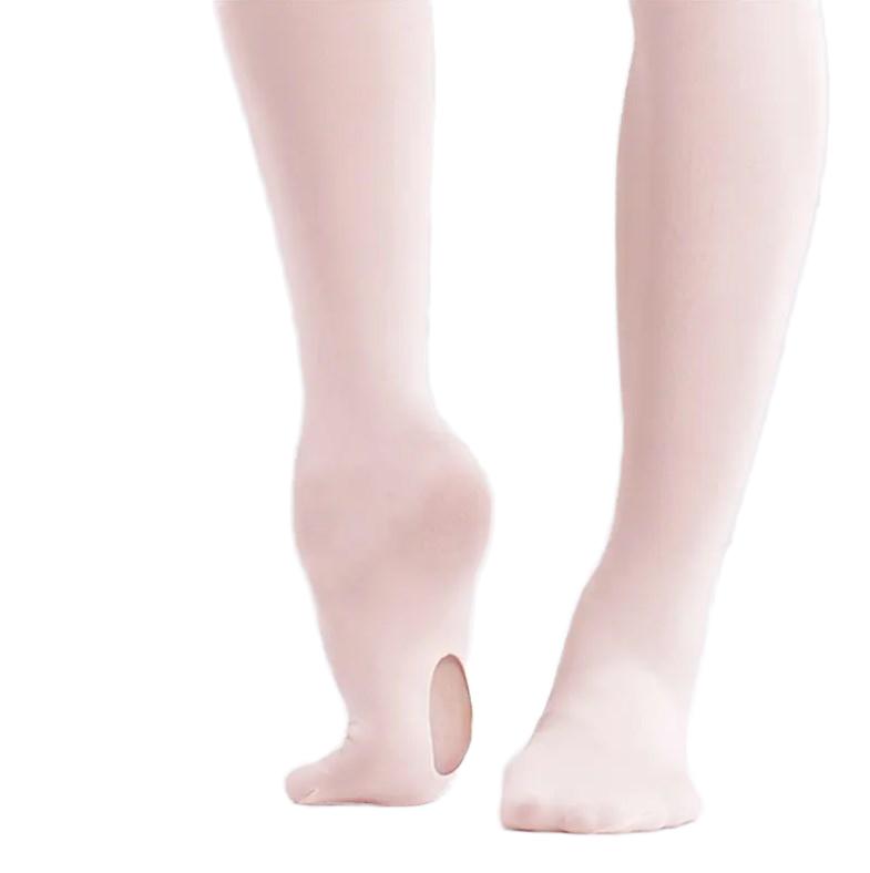 High Quality 90D Durable Breathable Solid Opaque Knitted Nylon Spandex Women Convertible Dance Ballet Tights