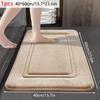Quick-Dry Bath Mat - Non-Slip, Machine Washable, Soft & Comfortable, Kitchen, Bathroom Mat | Modern Bathroom Decor | Durable Bath Mat