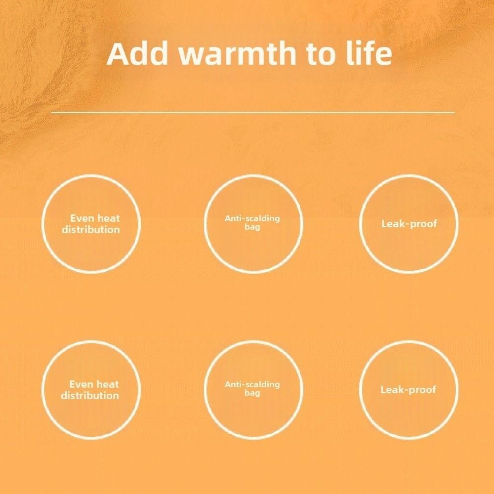 Removable Hot Water Bottles Leak-proof Water-filling Bottle Warm Water Bag Hand and Feet