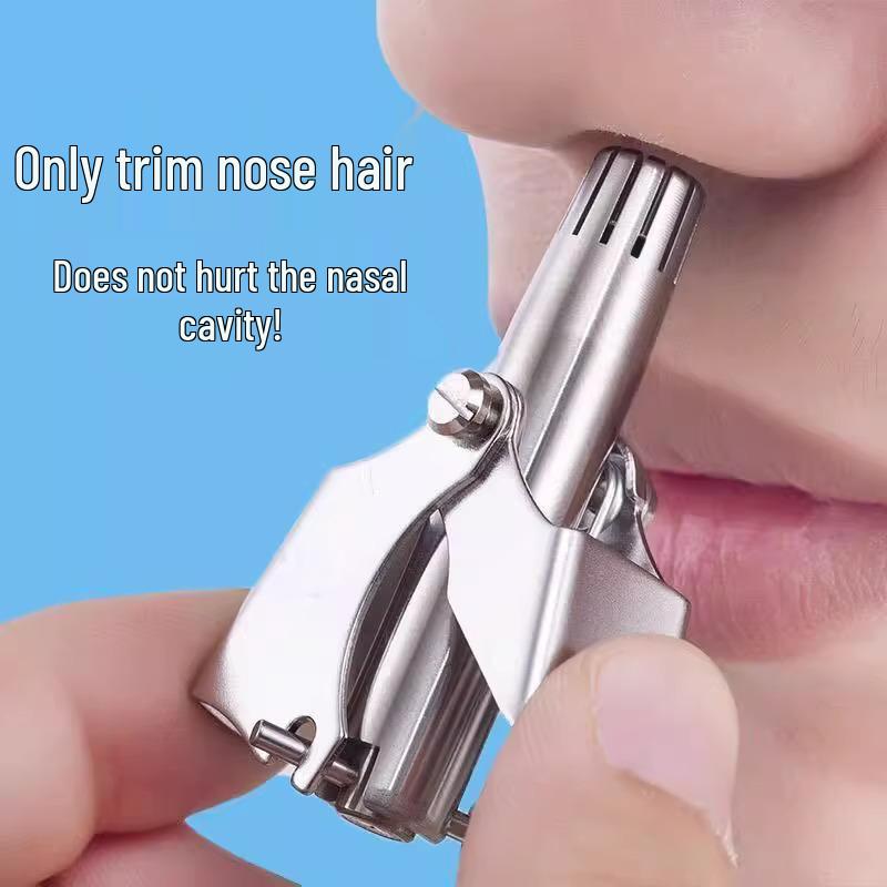 Men's Electric Nose Hair Trimmer and Cleaner