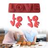 Functional Love Letter Silicone Molds Portable Silicone Valentines Day Cake Molds For Baking And Dessert Enthusiasts