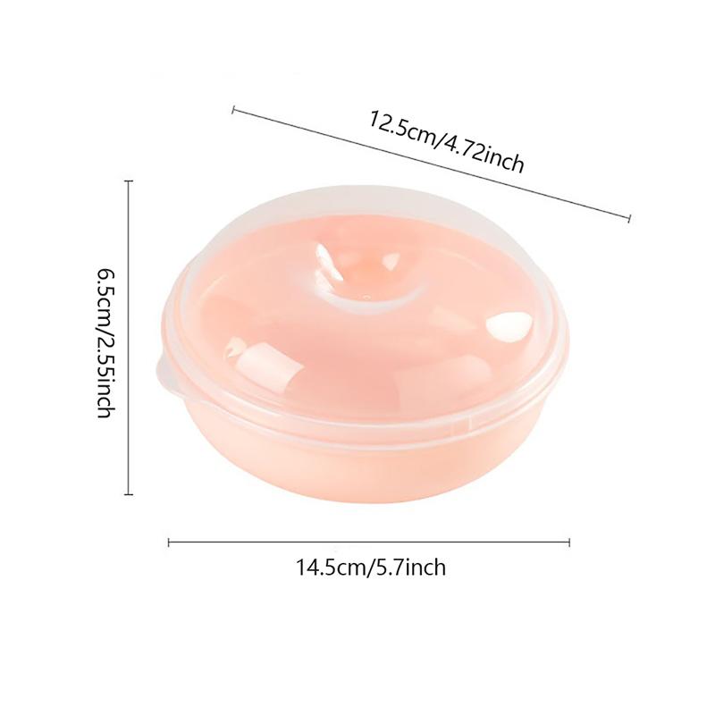 

Хлебница, прозрачная круглая форма, контейнер для еды, пригодная для микроволновой печи, коробка для сэндвичей, тостов, для детей, рабочих, школьников, завтраков, обедов, бенто-боксов