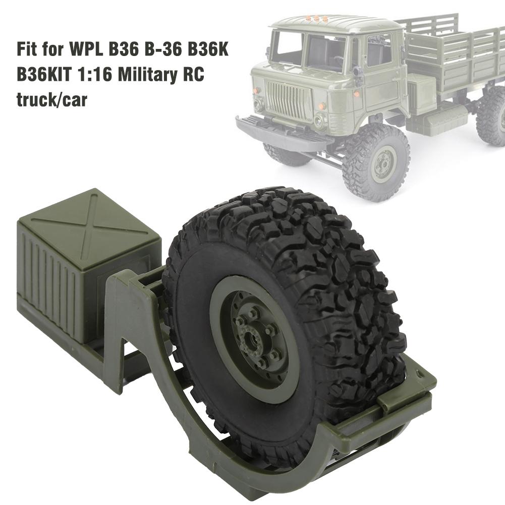 RC Car Decoration Parts Spare Tire Fit for WPL B36 B36 B36K B36KIT 1:16 Military RC TruckCar