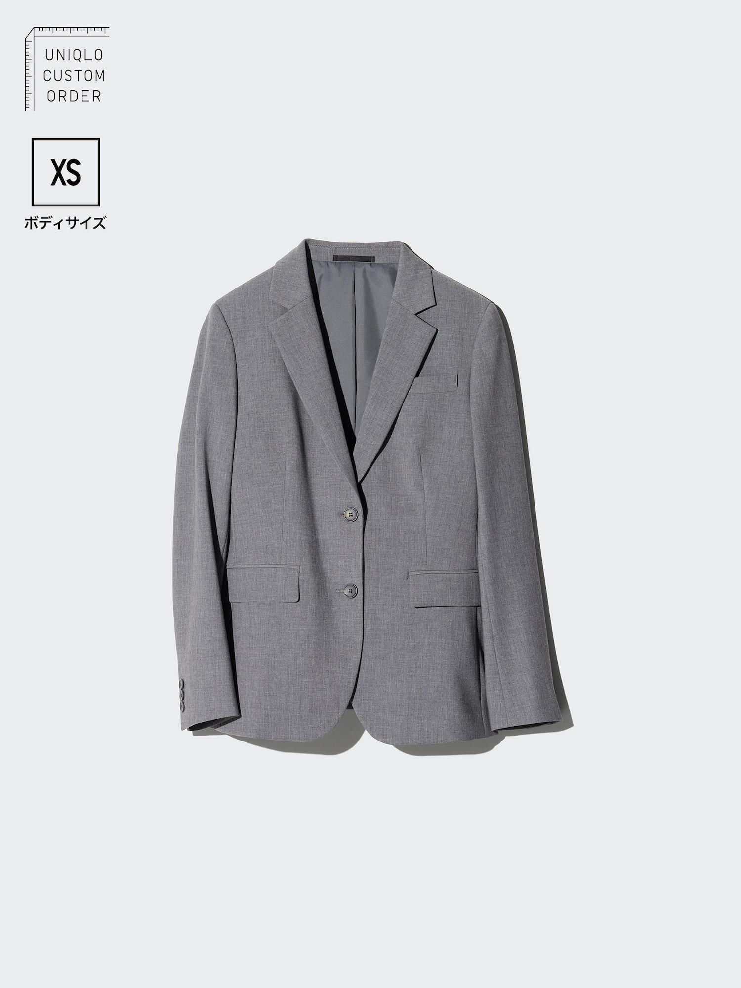 

Uniqlo Stretch Tailored Jacket Xs 05 GRAY/56