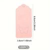 100Pcs Hollow Out Paper Gift Wrapping Tag Wavy Top Edge and Butterfly Wings Hollowed Out Hang Tags