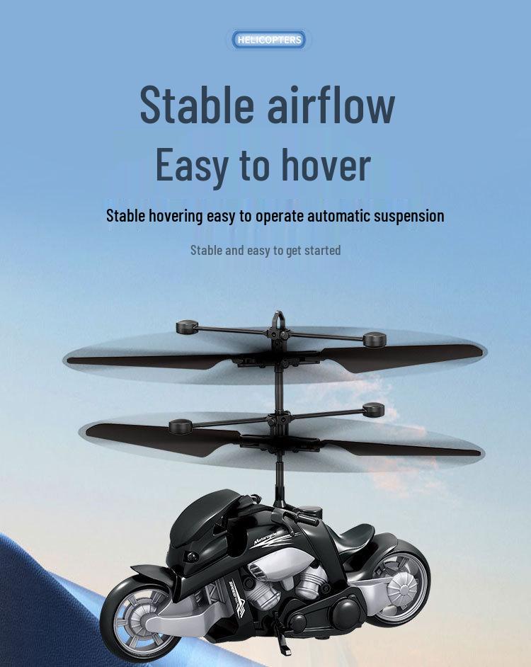 Induction Flying Motorcycle Toy for Kids