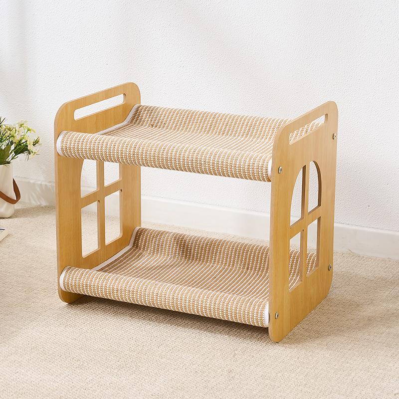 All-in-One Pet Bed, Cat Bed, Cat House, and Scratching Post—Elevated, Removable for Washing, Wear-Resistant, and Lint-Free