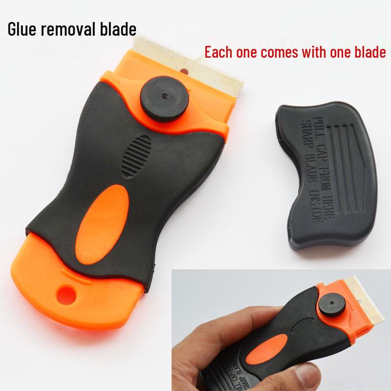 

Car Film Application & Cleaning Tool Set: Small Scraper, Knife, Squeegee, Glass & Glue Removal Scraper.