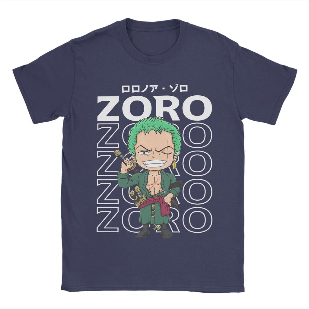 Pirate Hunter Zoro T Shirt Mens Cotton Novelty TShirts Round Collar Ones Pieces Tees Short Sleeve Tops Printed