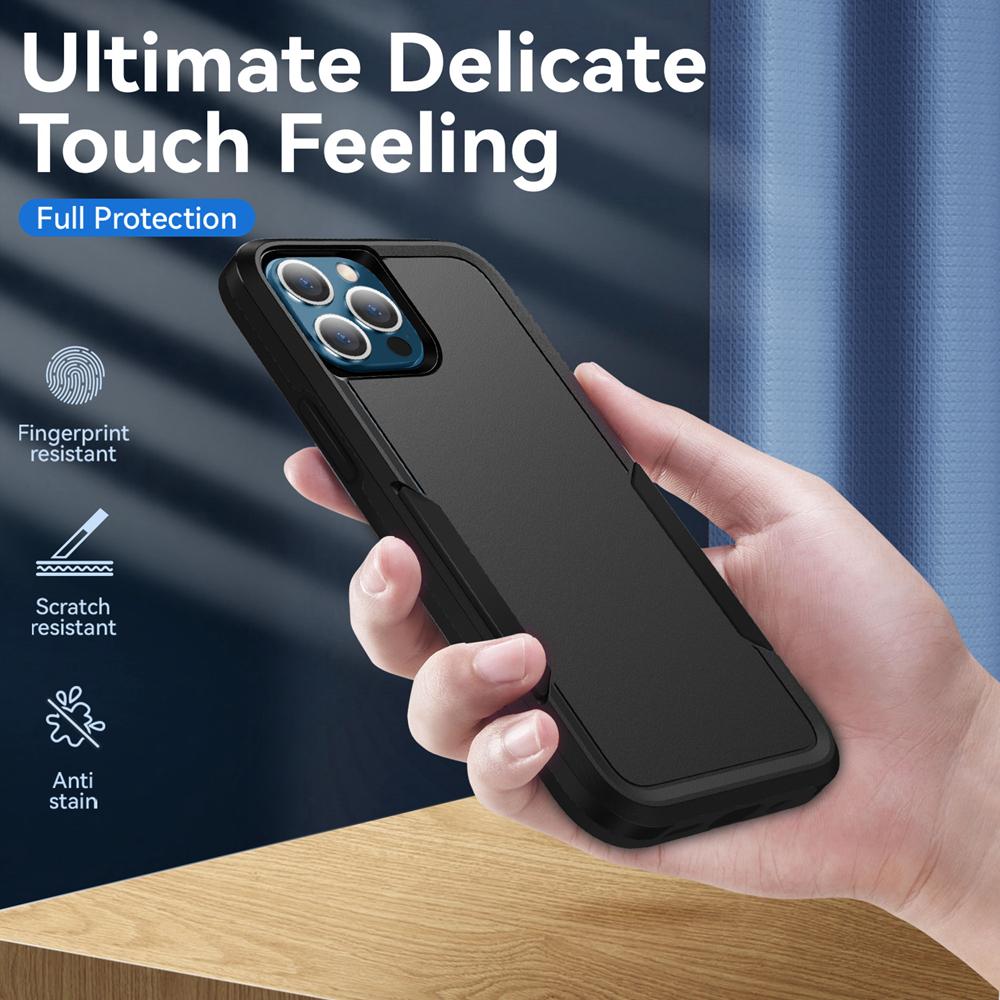 Heavy Duty Hybrid Armor Phone Case For iPhone 16 15 13 11 14 7 8 Plus X XS XR 12 Pro MAX Drop Protection Shockproof Hard Cover