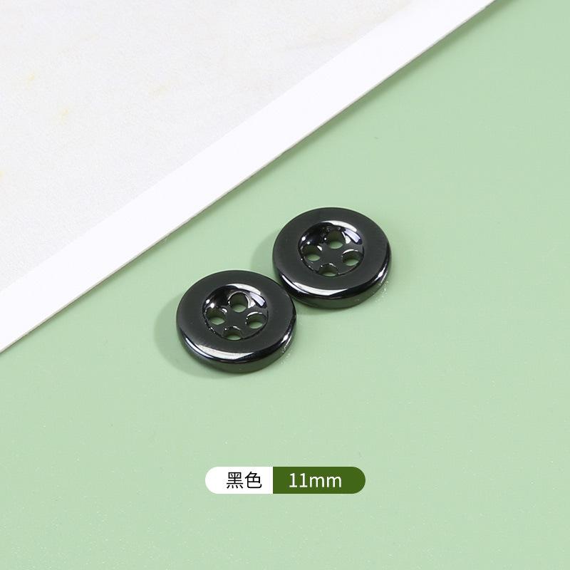 White Shirt Buttons Men'S And Women'S Clothes Shirt High-End Ceramic Buttons Versatile Round Black High-End Button Accessories