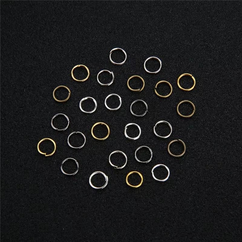400pcs Metal DIY Jewelry Accessories Open Ring Single Circle Necklace Bracelet Pendant Clasp Material 05*3MM for Craft Making