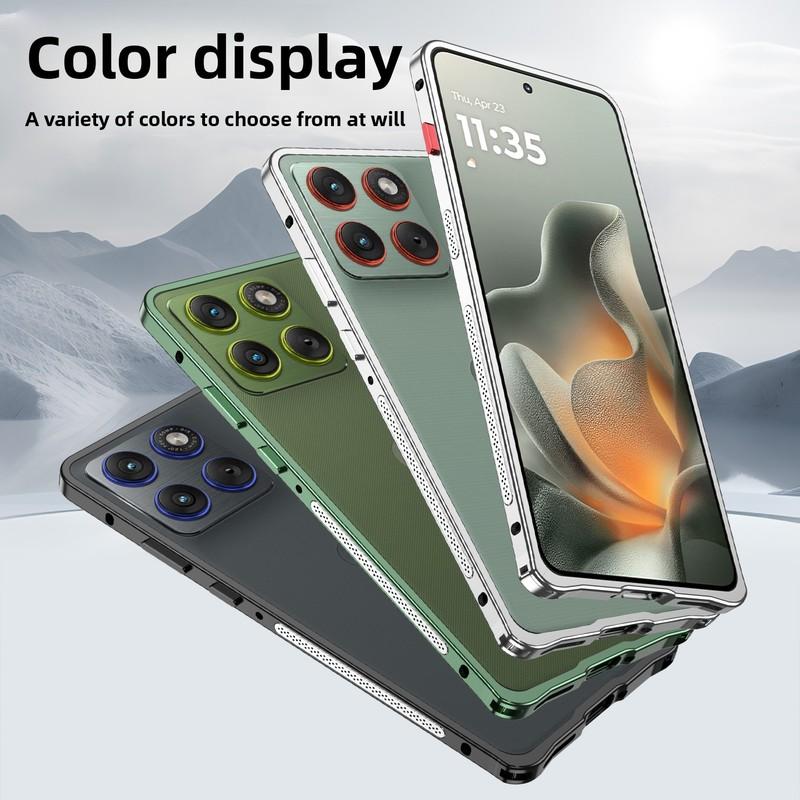 For Motorola Edge 70 Moto X70 Air Case Transparent Aluminum Alloy Frame Cover For Motorola Edge70 Shock-Absorbing Bumper Funda