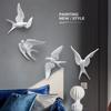 Nordic Creative White Resin Bird Figurines Home Decoration Art Crafts For Living Room Shelves Wedding Party Ornaments