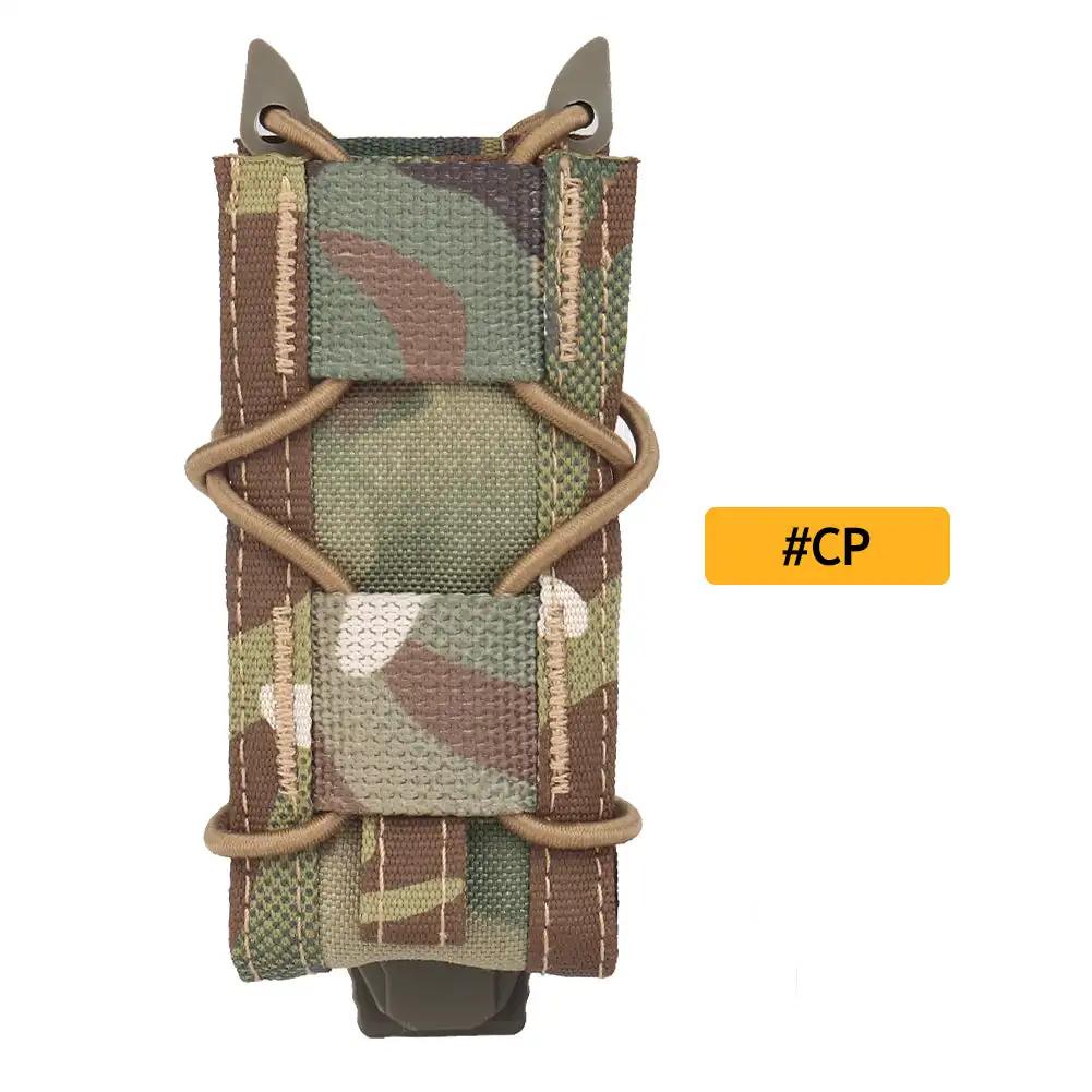 9mm Tactical Magazine Pouch Hunting Single Magazine Bag Outdoor Molle Flashlight Pouch Torch Holder Hunting Knife Holster Bag