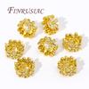 18K Real Gold Plated Large Hole Beads Spacer Beads Separators For Bead DIY Jewelry Making Supplies Bracelets Accessories