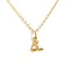 Charms Heart Initial Necklaces for Women,Gold Plated Letter Pendant Necklace, 26 Capital A-Z Stainless Steel Jewelry
