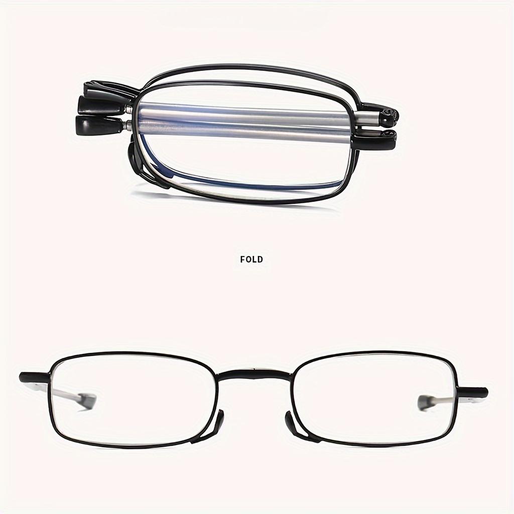 Lesebrillen Herren Damen, Taschen Geldbörse Kompakte Hartschalen Etuis Faltbare Lesebrillen, Blaulichtbrillen Federgelenk