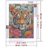 5d DIY Diamond Painting Cross Stitch Tiger Diamond Embroidery Mosaic Flowers Full Round Drill Home Decor