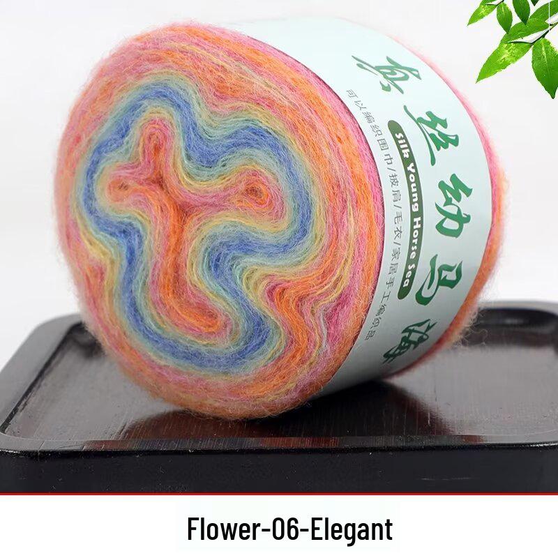 Handmade Gradient Silk Baby Alpaca Yarn for DIY Knitting: Sweater, Shawl, Scarf