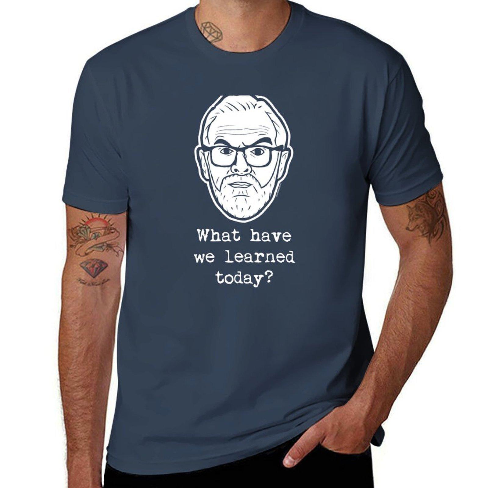 Taskmaster What Have We Learned Today Greg Davies Tshirt Urban Style Casual Short Sleeve Top S