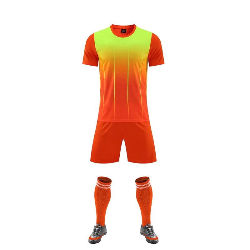 A short-sleeved football game quick-drying training jersey custom football jersey suit for men and women and children