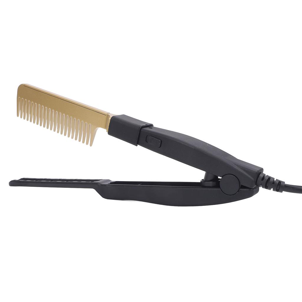 Multifunctional Hair Straightening Comb Safe Wet Dry Use Portable Styling Comb for Home Use EU Plug