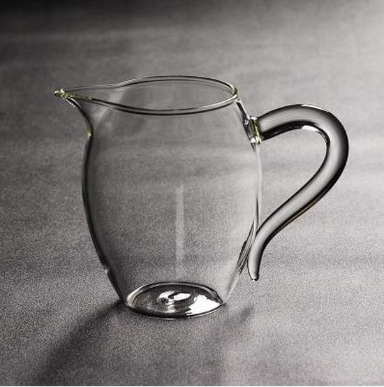 Transparent Pengiun-Shaped Tea Separator Cup - Large Kung Fu Glass Set Accessory