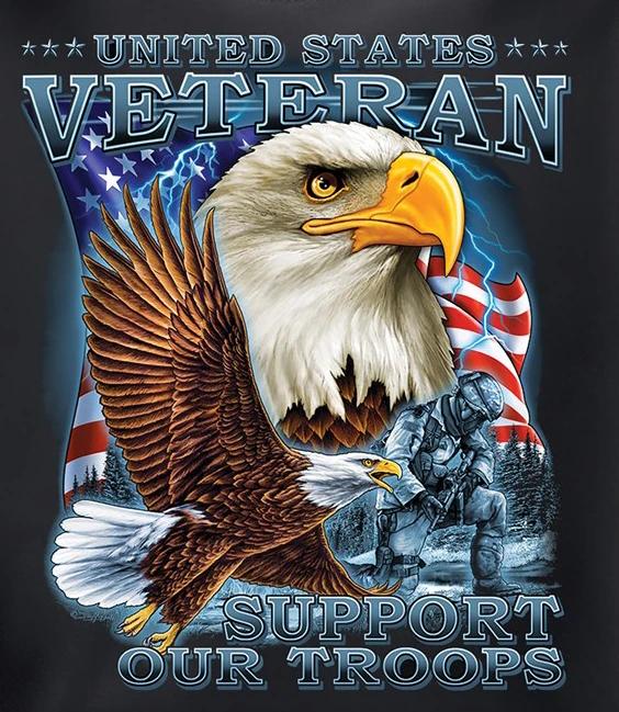 

Support Our Troops US Veteran Gift TShirt 100 Cotton ONeck Summer Short Sleeve Casual Mens Tshirt Size S3XL S