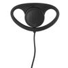D Type Ear Hanger with PTT MIC for Motorola Xpr 6300 6350 6550 6580 7550 P8200 8268D