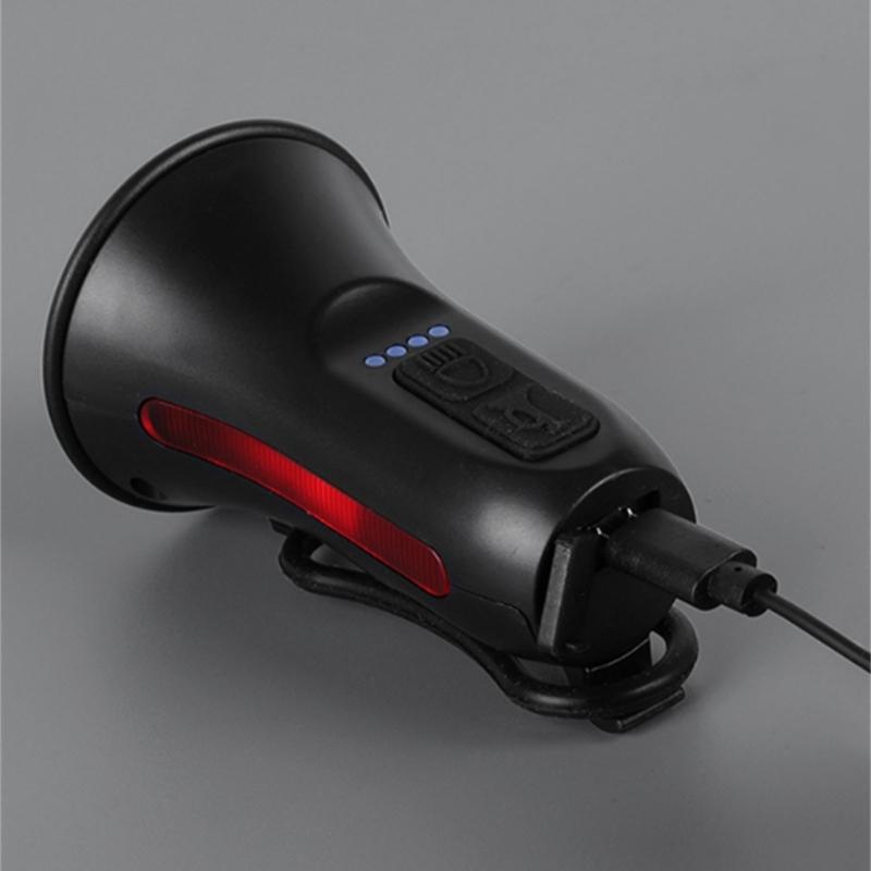 Electronic Mountain Bicycles Bells 120dB Bicycles Alarm Bells USB Rechargeable Bicycles Bells Horn Electric Bike Horns