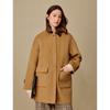INMAN Women's Alpaca Silk Blend Double-Faced Wool Coat