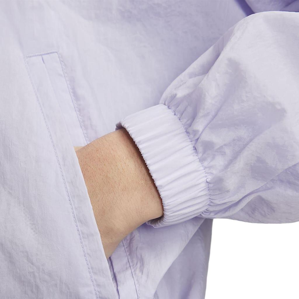 Nike Solid Color Zip-Up Stand Collar Jacket Women Jacket Purple DX5865-536