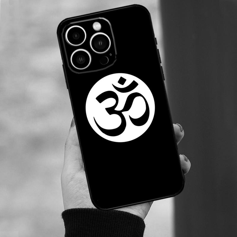 Om Symbol Phone Case For iPhone 16 Pro Max 11 12 13 14 15 Pro Max Mini XR 16 15 Plus 16e Cover Coque